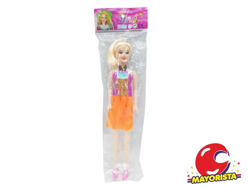[7453077219968] MUNECA FLACA EN BOLSA 28CM (52227) KADA