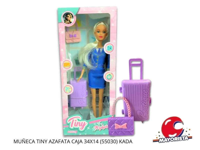 MUNECA TINY AZAFATA CAJA 34X14 (55030) KADA
