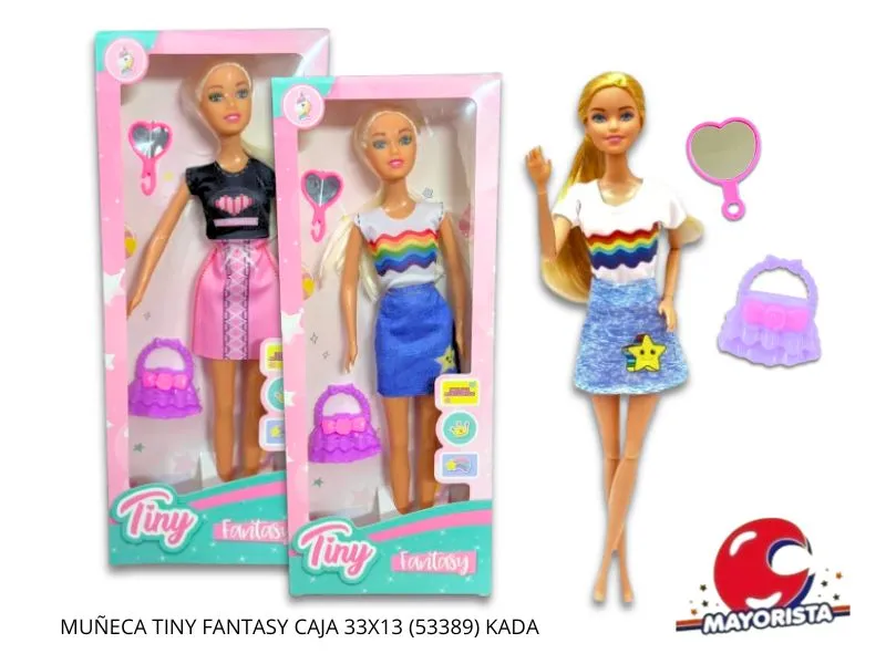 [7453077211429] MUNECA TINY FANTASY CAJA 33X13 (53389) KADA