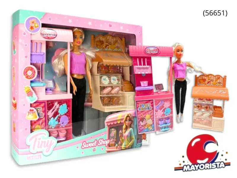 MUNECA TINY SWEET SHOP CAJA 34X33 (56651) KADA