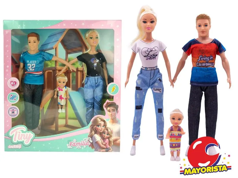 [7450077128399] MUNECA TINY Y SU FAMILIA CAJA 33X29 (53519) KADA