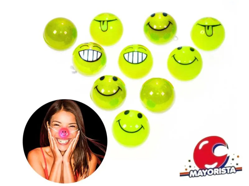 [6001] NARIZ C/LUZ EMOJI AMARILLA (YJ0359) YJ IMPORT