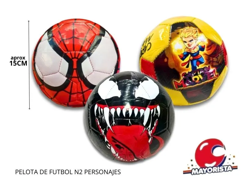 [1379] PELOTA DE FUTBOL N2 PERSONAJES (WILY)