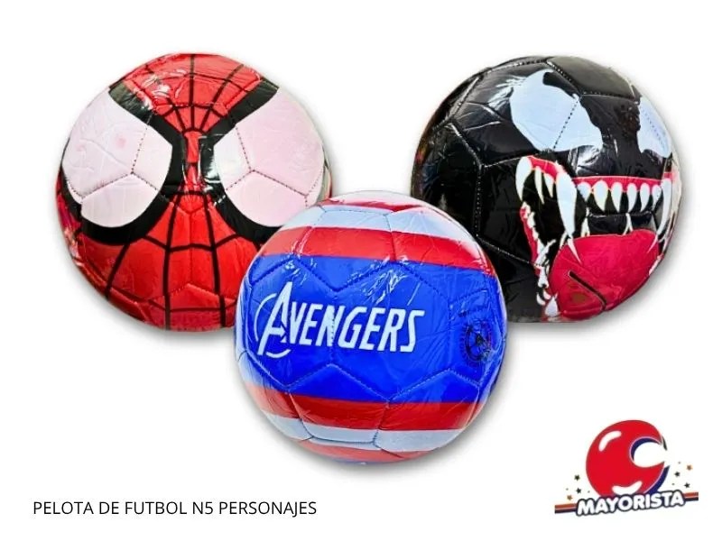 [3907] PELOTA DE FUTBOL N5 PERSONAJES (WILY)