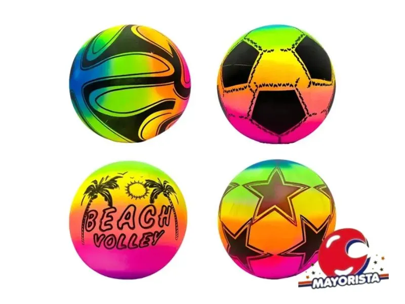 [9393] PELOTA DE GOMA X 1 FLUO 23/25 CM - RUESTES