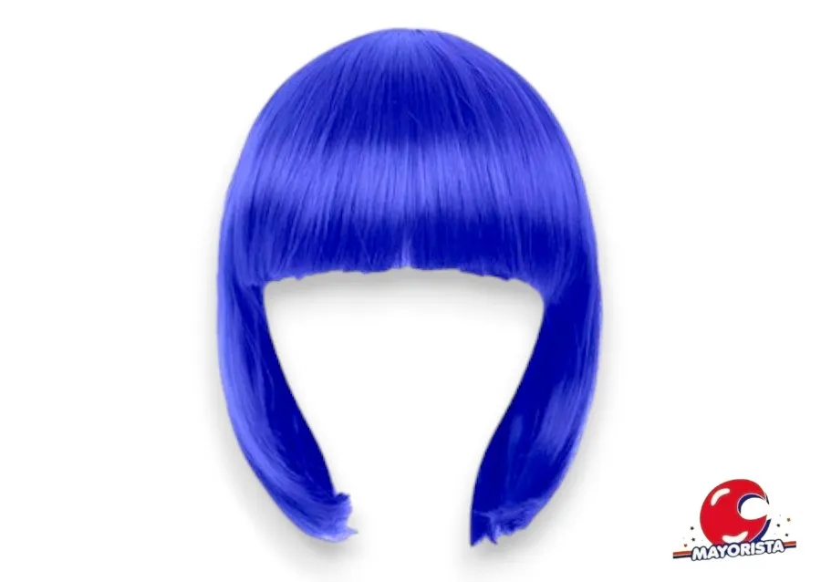 [3662] PELUCA LACIA CORTE CARRE AZUL (ILC-Y307/YJ0315/MM24-01) YJ IMPORT