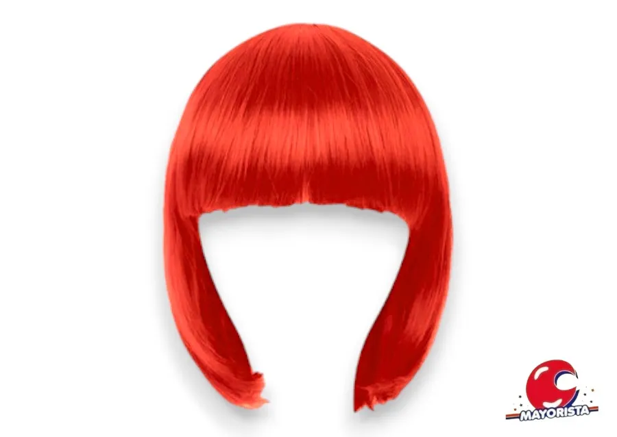 [3981] PELUCA LACIA CORTE CARRE ROJA (ILC-Y307/YJ0315/MM24-01) YJ IMPORT