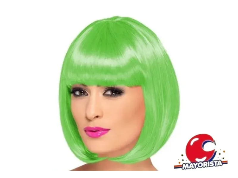 [4260] PELUCA LACIA CORTE CARRE VERDE MANZANA (ILC-Y307/YJ0315) YJ IMPORT