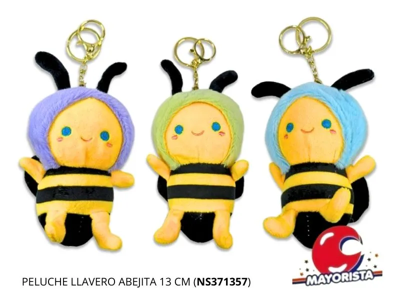 PELUCHE LLAVERO ABEJITA 13 CM (NS371357) BERKMA