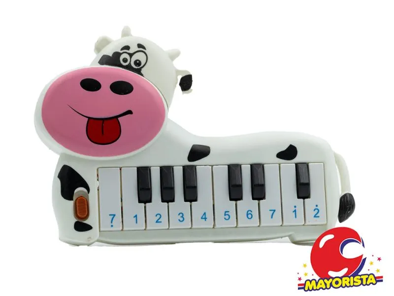 [7450077050775] PIANO INFANTIL MUSICAL ANIMALITO BOLSA 20X14 (51024) KADA