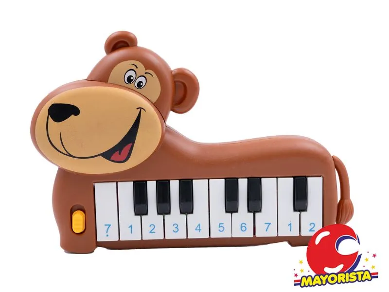 [7453105005174] PIANO INFANTIL MUSICAL ANIMALITO BOLSA 20X14 (51025) KADA