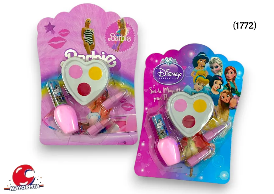 [1772] PINTURITAS TRIO ( MAQUILLAJE+ESMALTE+LABIAL MINI X 2) BLISTER (3330) STILO