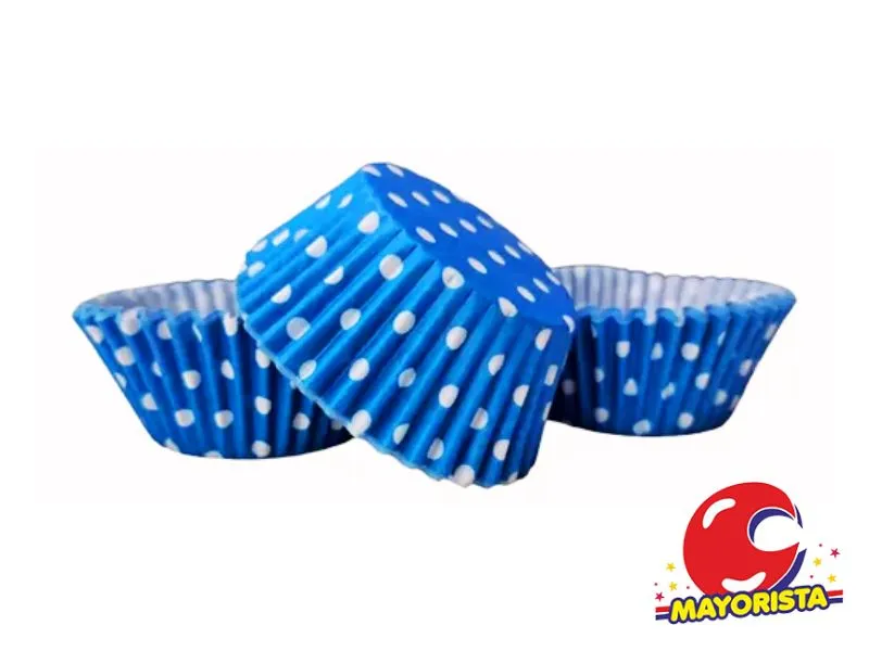 [9707] PIROTINES N 10 X 25 LUNARES AZUL (CONVIDA)