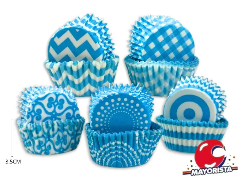 [2888] PIROTINES N 10 X 25 SURTIDO CELESTE (CONVIDA)