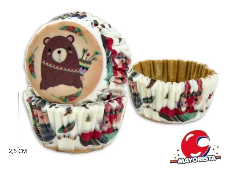 [9067] PIROTINES N 8 X 25 BLANCO CON ANIMALITOS (CONVIDA)