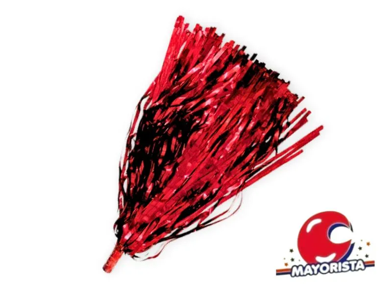 PORRON METALIZADO X 1 ROJO - MOMPEL