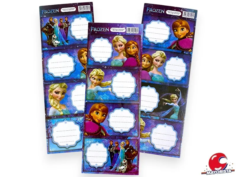[7795604805580] ROTULOS PERSONAJES X4 FROZEN