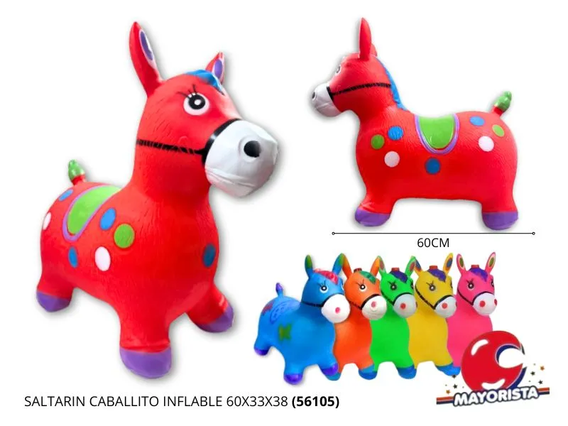 [7450077071602] SALTARIN CABALLITO INFLABLE 60X33X38 (56105) KADA
