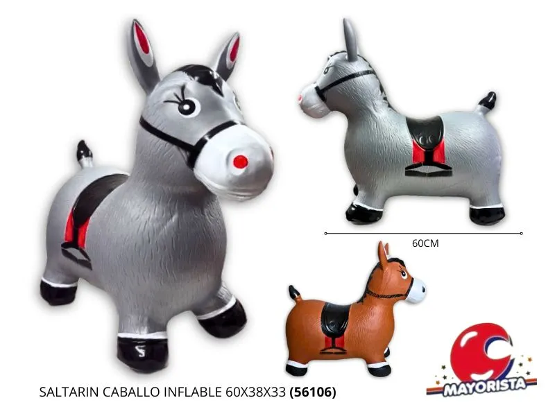 [7453077071619] SALTARIN CABALLO INFLABLE 60X38X33 (56106) KADA