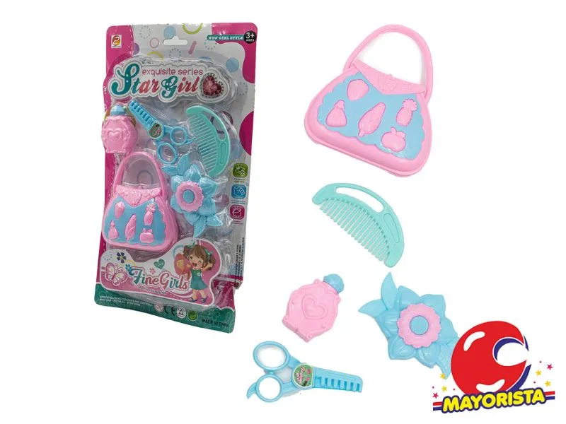 SET DE BELLEZA C/CARTERA 5 PCS BLISTER 38X21 (53080) KADA
