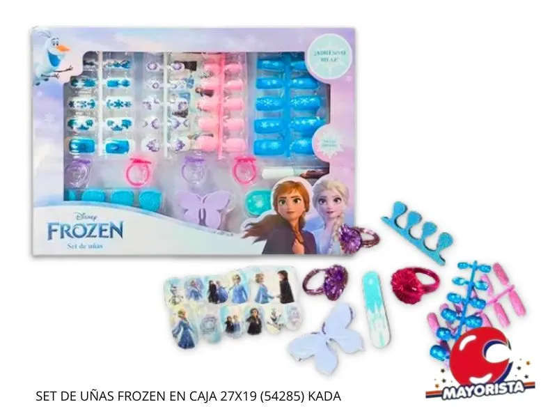 [7453105006430] SET DE BELLEZA CON UNAS FROZEN EN CAJA 27X19 (54285) KADA