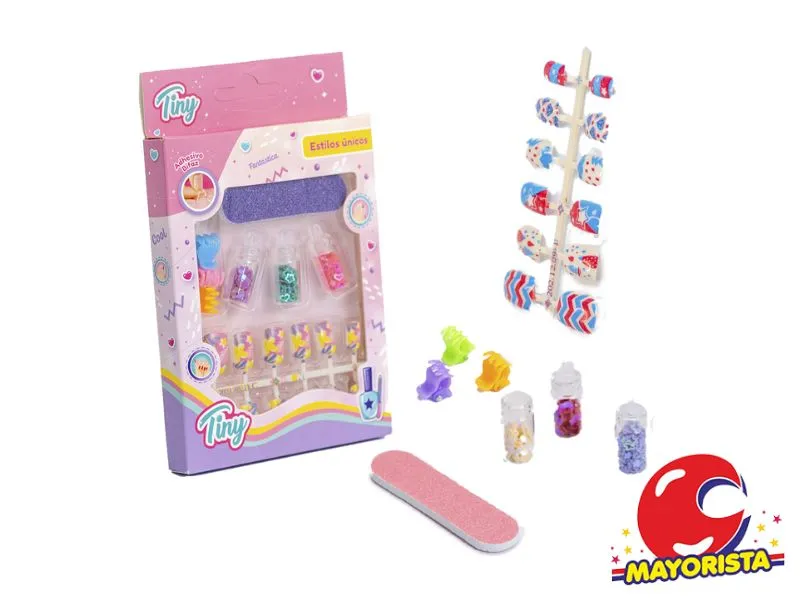 SET DE BELLEZA CON UNAS TINY CAJA 15X10 (53699) KADA