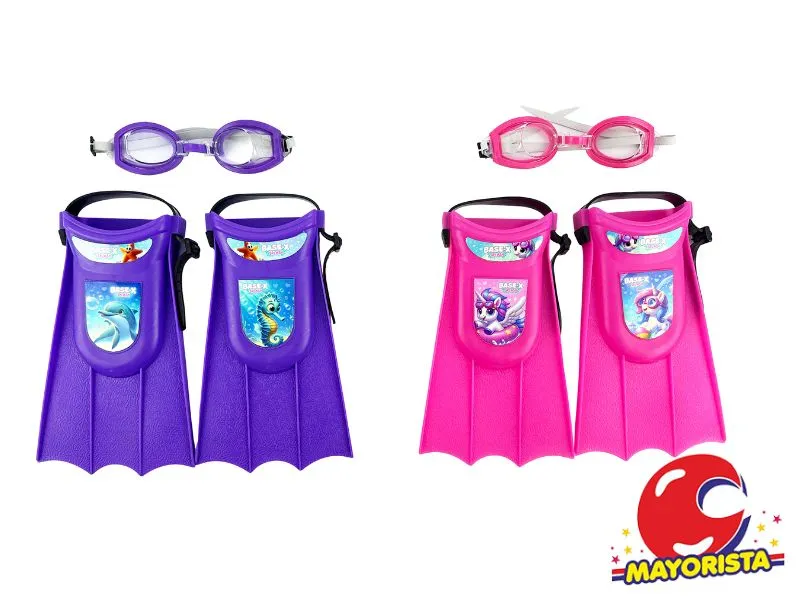 [7450077096759] SET DE BUCEO ( PATAS DE RANA + ANTIPARRAS) BASE X (8842) KADA