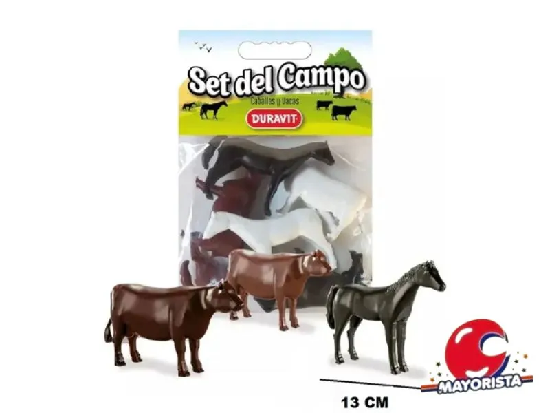 [7792435006308] SET DE CABALLOS Y VACAS 6 PCS BOLSA 30X24 (630) DURAVIT