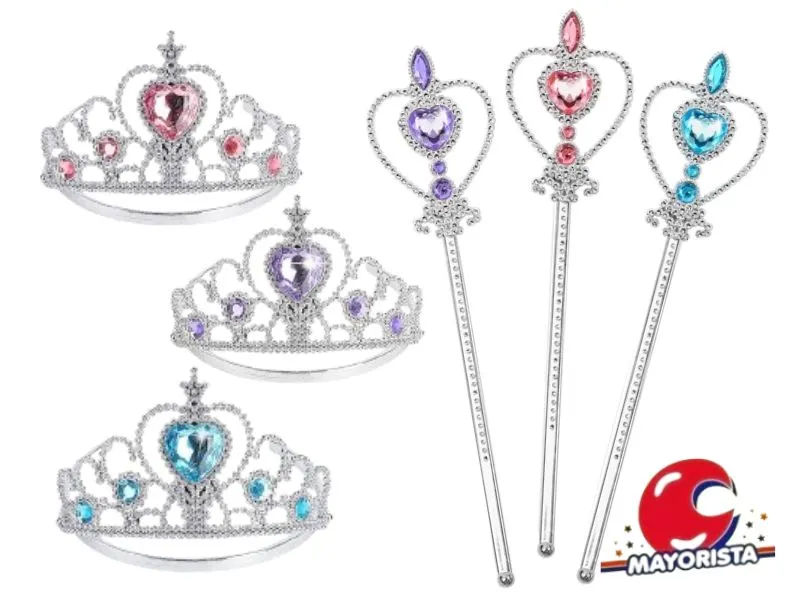 [8034107005998] SET DE CORONA Y CETRO PRINCESA (YJ0726) YJ IMPORT