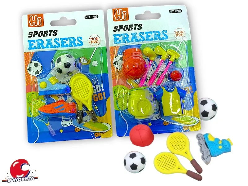 [6971123993071] SET DE GOMAS X 4 DEPORTES (N9307/GB21027) BENABI