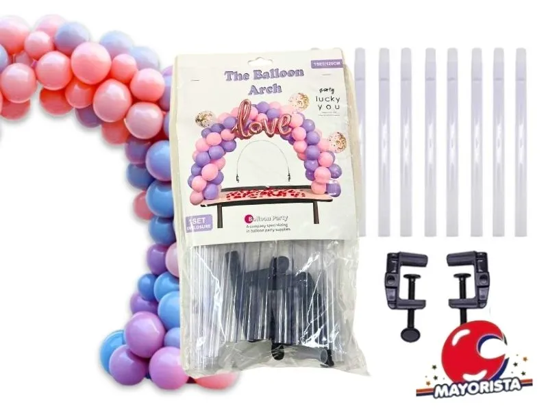 [5298] SET SOPORTE ARCO DE GLOBOS 120CM (ZLE-PLI-03-01) ERIK
