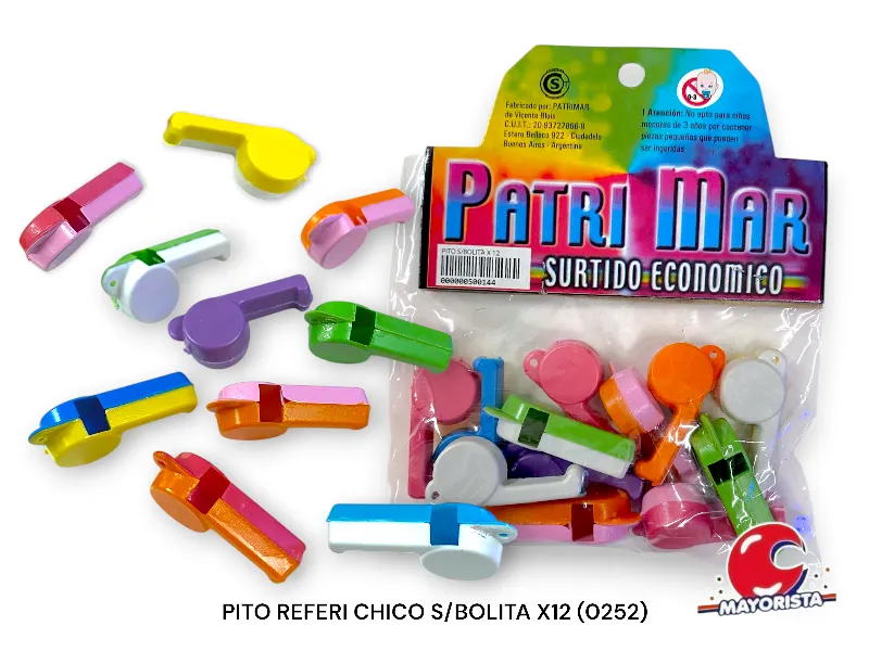 [000000500144] SILBATOS REFERI CHICO S/BOLITA X12 (0252) PATRIMAR