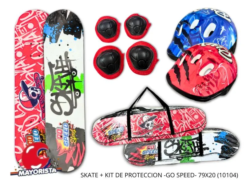 [7450077063485] SKATE + KIT DE PROTECCION GO SPEED 79X20 (10104) KADA
