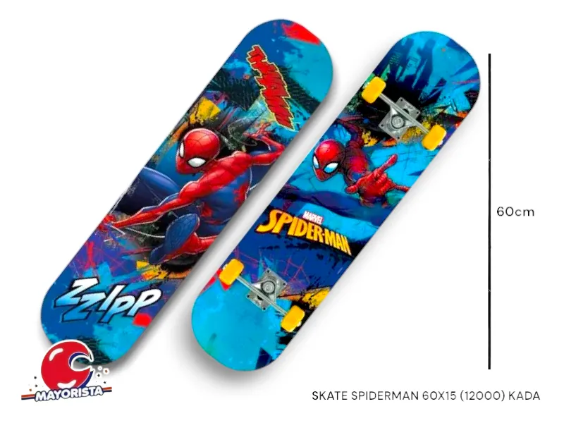 [7450077055596] SKATE 60X15 SPIDERMAN (12000) KADA