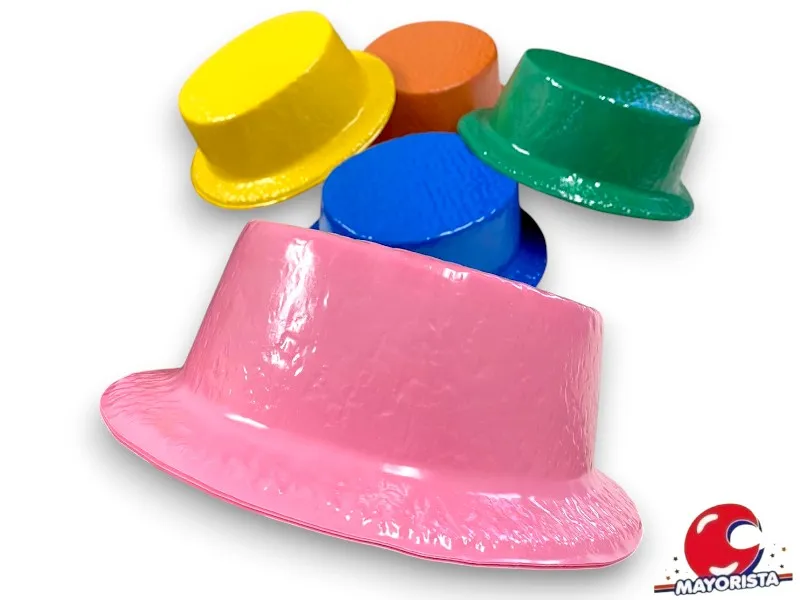 [2557] SOMBRERO PLASTICO X 25 RANCHO LISO X 1 (G107) HERRERA