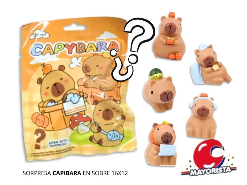 [6832565998072] SORPRESA CAPIBARA EN SOBRE 16X12 - SOL
