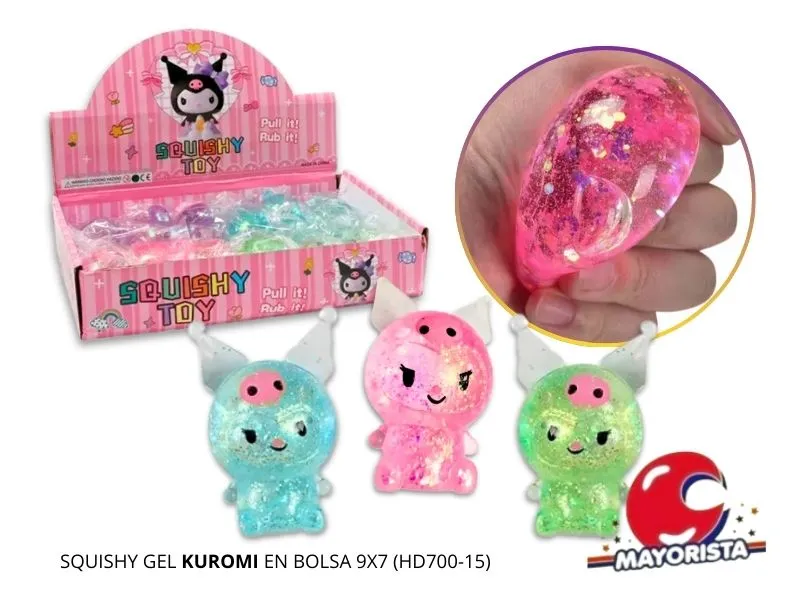 SQUISHY KUROMI EN BOLSA 9X7 - SOL
