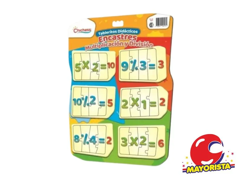 TABLERITO DIDACTICO - MULTIPLICACION Y DIVISION (157) CHICHESS