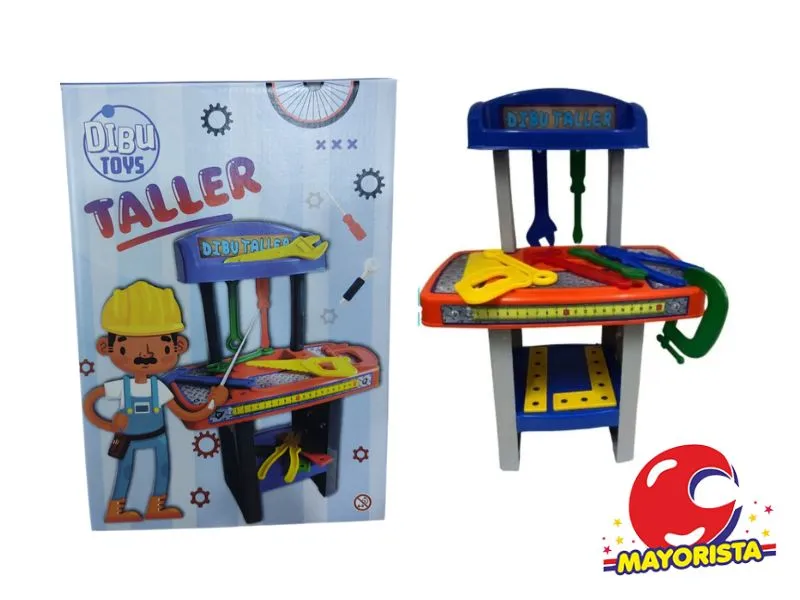 [2289] TALLER CON MESA Y ACCESORIOS CAJA 34X24 - DIBU TOYS