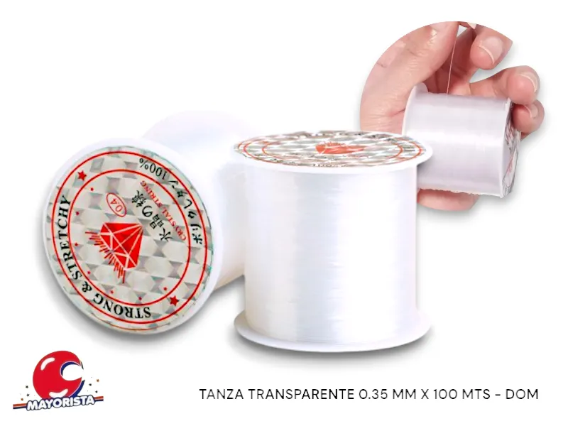 [1360] TANZA TRANSPARENTE 0.35 MM X 100 MTS - DOM