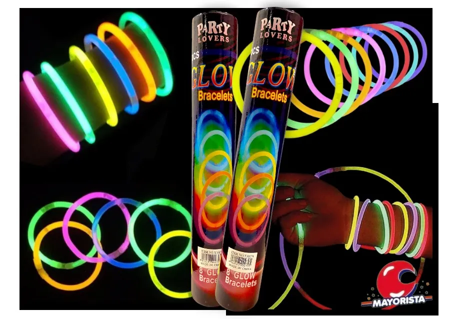 [8034107000795] TUBO PULSERAS NEON X 50 (YJ0074) YJ IMPORT