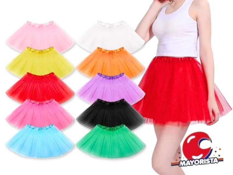 TUTU ADULTO VARIOS COLORES 45 CM (YJ0366) YJ IMPORT