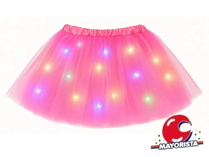 TUTU CON LUZ ROSA (YJ0730) YJ IMPORT