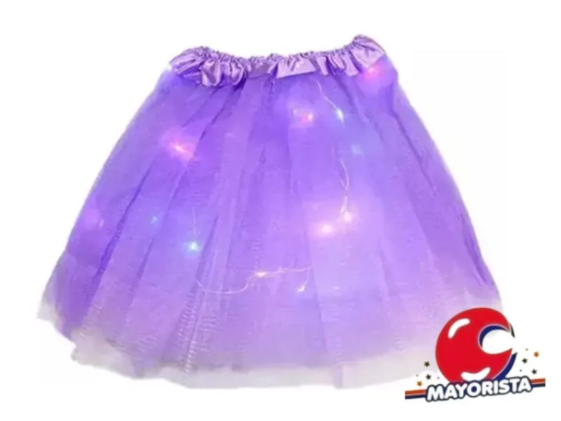 [6119] TUTU CON LUZ VIOLETA (YJ0730) YJ IMPORT
