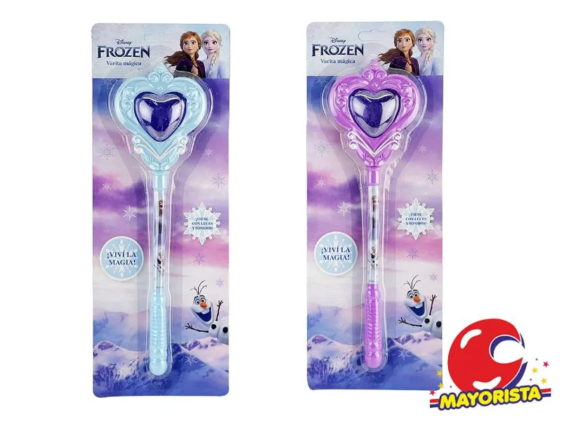 [7453077203721] VARITA CORAZON FROZEN CON LUZ Y SONIDO BLISTER 38X14 (54283) KADA