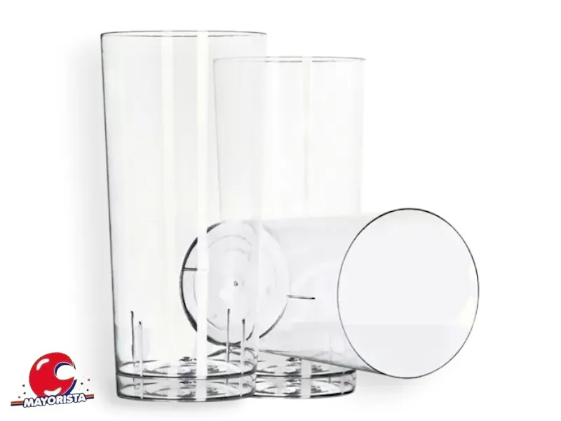 [1396] VASO 280 CC X 1 TUBO ACRILICO TRANSPARENTE (CASINO) BOYANO