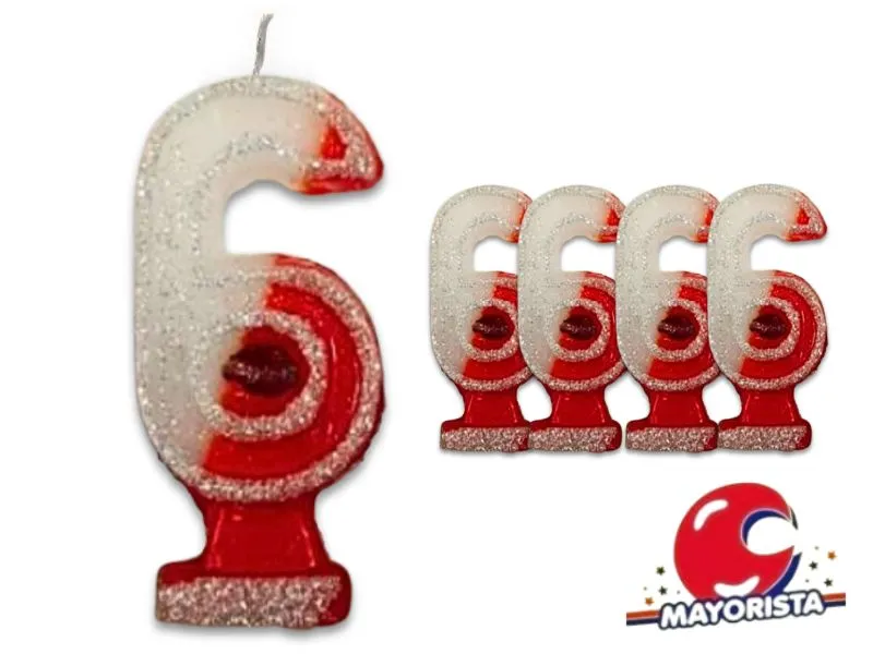 [1972] VELA NUMEROTE 6 RIVER C/GIBRE X 1 (X10) - VELAS MULTICOLOR