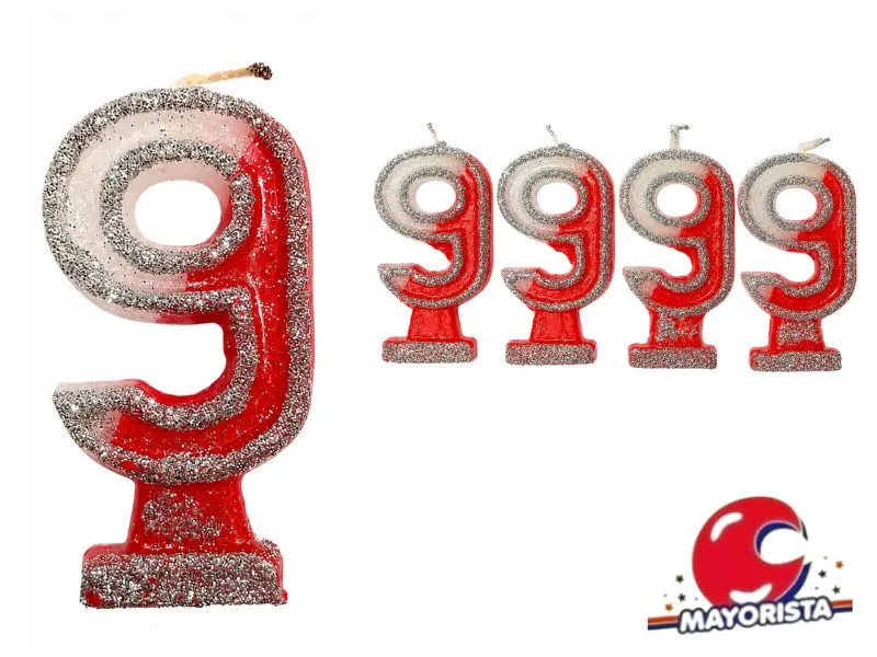 [1983] VELA NUMEROTE 9 RIVER C/GIBRE X 1 (X10) - VELAS MULTICOLOR