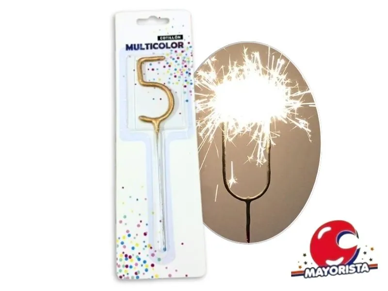 VELA SPARKLE N 5 DORADA (13675DR) CADENACI