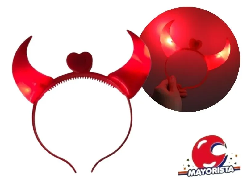[9010] VINCHA C/LUZ DIABLITO/A (YJ0029) YJ IMPORT/LCOST